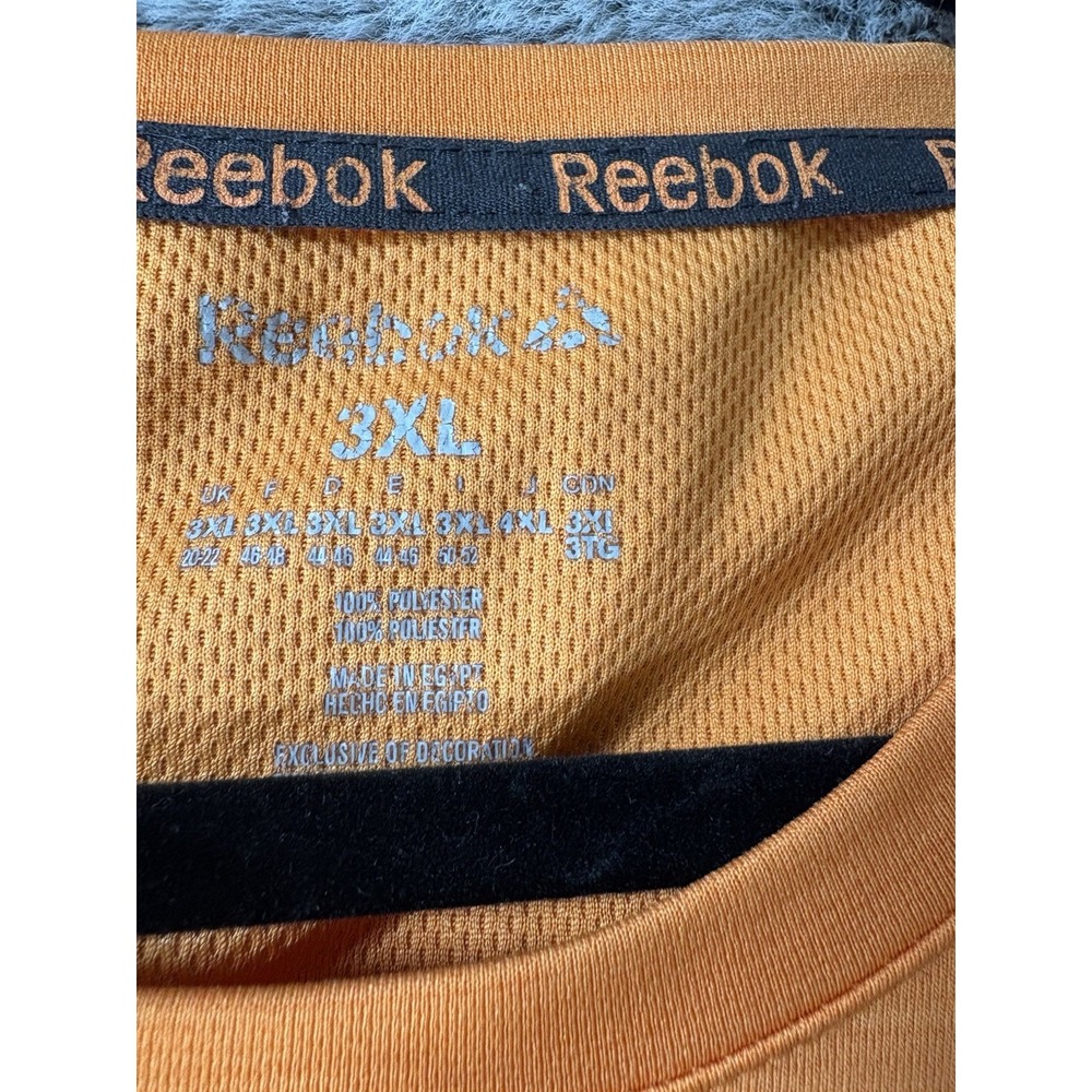 Reebok Shirt Size 3XL Short Sleeve‎ Workout Orange - Picture 4 of 8